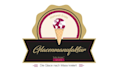 design monogram ice cream food logo