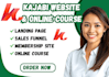 setup kajabi online course and kajabi website