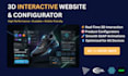 create interactive 3d website and product configurator using three js and gsap