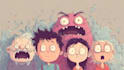 draw a cute and funny cartoon illustration