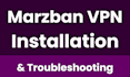 install and fix marzban VPN panel with vless vmess SSL and websocket
