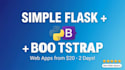 build simple flask web app with bootstrap frontend