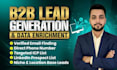 b2b lead sourcing, verified email database, business contacts, data enrichment