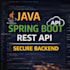 develop rest API using java spring boot with secure backend