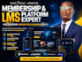 build membership website, elearning website, lms website, subscription website