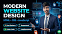 create a modern responsive website