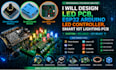 design led pcb, esp32 arduino led controller, smart iot lighting pcb