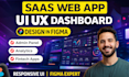design modern web app UI UX dashboard in figma