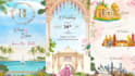 custom wedding invitation static and video invites