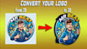 create a 3d rotating logo animation spin loop