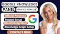 create verified google knowledge panel for personal and business local SEO