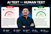 humanise ai content into natural, undetectable human writing