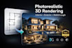 design photorealistic house rendering and walkthrough