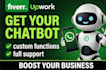 build a chatbot with automation, flow and API integration