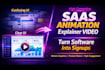 create saas animation saas explainer video motion graphics and animated software
