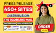do press release distribution and press release writing publish press release