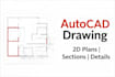 do professional autocad 2d drawings