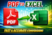 do pdf to excel conversion with high accuracy