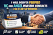 provide verified investor leads for startups