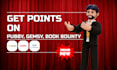 get snaps or points on pubby gemsy book bounty