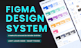create advanced figma design system with tokens and light dark mode UI