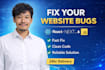 fix bugs in your react next js javascript or web application
