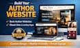 design author website, ebook website, portfolio website, book author website wix