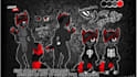 draw custom furry reference sheet, fursona, fursuit, vrchat character design
