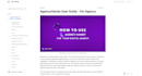 write saas user guide and technical documentation