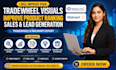 design tradewheel visuals improved product ranking sales lead generation walmart