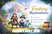 make you tube thumbnail and illustration