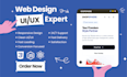 design modern responsive UI UX website using HTML CSS javascript react
