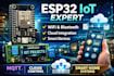 develop esp32, esp8266 iot project with wifi bluetooth and cloud integration