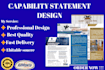 design a professional winning capability statement, capability statement