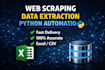 scrape website data, extract leads, and automate data collection using python