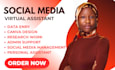be your social media virtual assistant va admin tasks