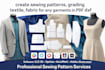 create sewing patterns, grading textile, fabric for any garments in PDF and dxf