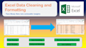 clean,format,merge and split data in excel