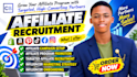 recruit targeted affiliates and grow your affiliate program or MLM funnel