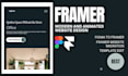 design and develop framer website convert figma to framer template update edit