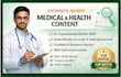 write evidence based medical, health, and research content