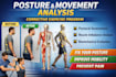 analyze posture and movement with corrective exercise plan