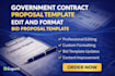 create, edit and format government contract proposal template rfq bid proposal