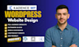 design, redesign, customize a fast kadence wordpress website that converts