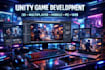 do 2d 3d unity game, casual multiplayer game, mobile game, unity game developer