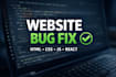 fix bugs in your website