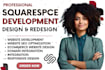 build squarespace website design, redesign squarespace website development