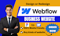 do webflow website, ui design, ux design, figma to webflow, cms and animations