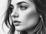 make a charcoal or ink portrait