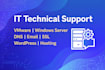 fix dns, email, SSL, wordpress and hosting issues